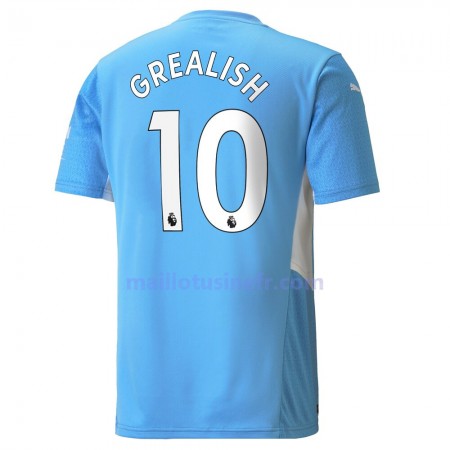 Maillot de Foot Manchester City Jack Grealish 10 Domicile 2021-22